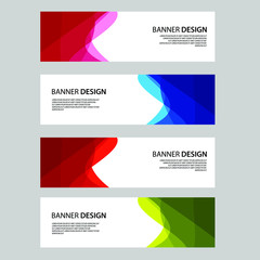 Fototapeta premium Vector Abstract banner web template