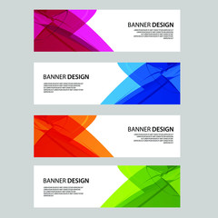 Fototapeta premium Vector Abstract banner web template