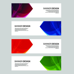 Fototapeta premium Vector Abstract banner web template