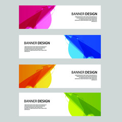 Fototapeta premium Vector Abstract banner web template