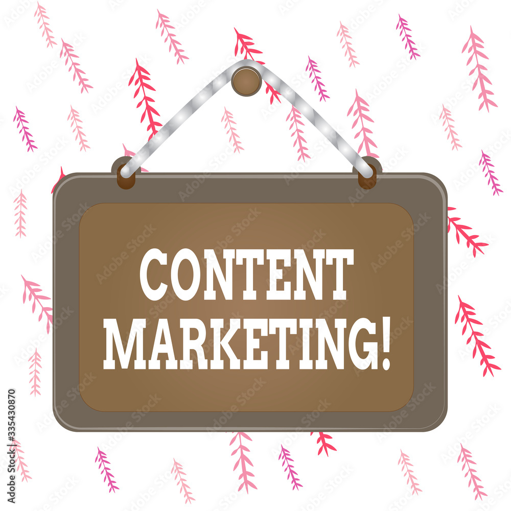 Fototapete handwriting text writing content marketing. conceptual photo involves creation and sharing of online