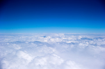 Fototapeta na wymiar aerial view of clouds over the sky, tibet China 