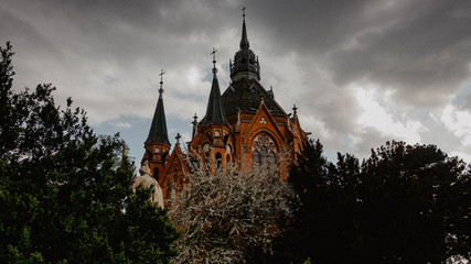 church in the evening