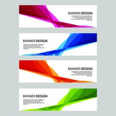 Fototapeta premium Vector Abstract banner web template