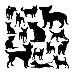 Portuguese podengo dog silhouettes. Good use for symbol, logo, web icon, mascot, sign, or any design you want.