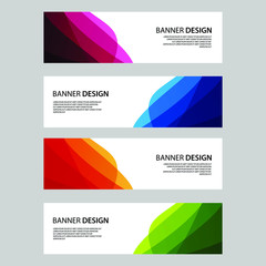 Fototapeta premium Vector Abstract banner web template