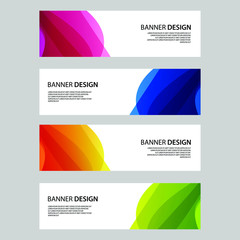 Fototapeta premium Vector Abstract banner web template