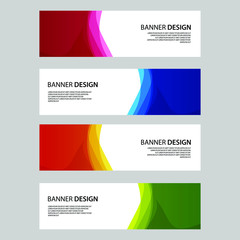Fototapeta premium Vector Abstract banner web template
