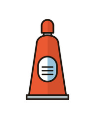 cream tube product flat style icon