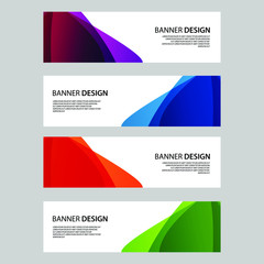 Fototapeta premium Vector Abstract banner web template
