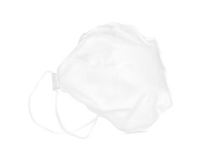 Medical mask on white background