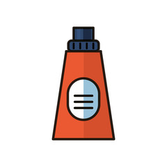 cream tube product flat style icon