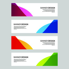 Fototapeta premium Vector Abstract banner web template