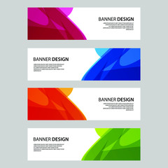 Fototapeta premium Vector Abstract banner web template
