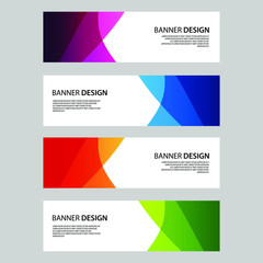 Fototapeta premium Vector Abstract banner web template