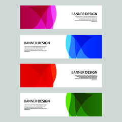 Fototapeta premium Vector Abstract banner web template