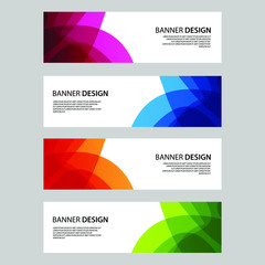 Fototapeta premium Vector Abstract banner web template