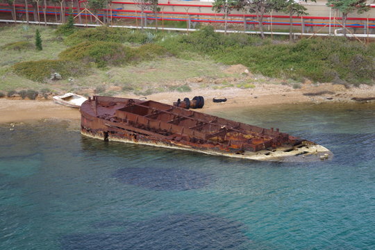 Wreck of the barge