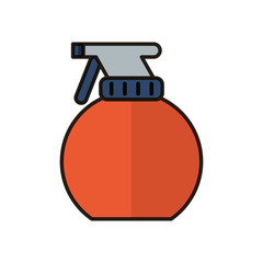 disinfectant spray bottle product flat style