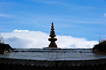 Fototapeta premium buddhist temple in Tibet, China