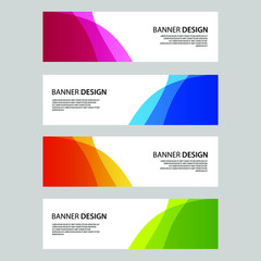 Naklejka premium Vector Abstract banner web template