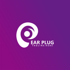 ear plug logo icon vector isolated