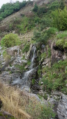 waterfall in the mountains