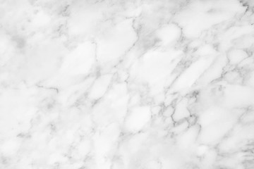 White marble texture with natural pattern for background.