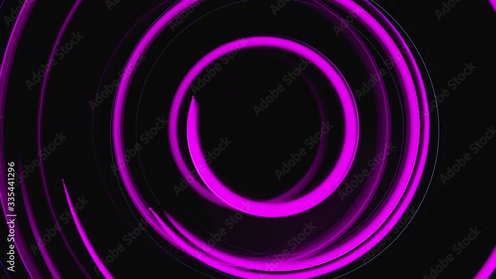Poster abstract spiral rotating glow lines, computer generated background, 3d rendering background.
