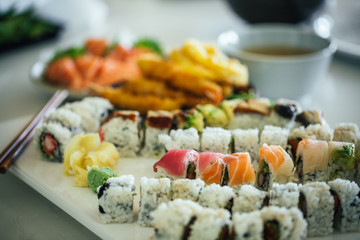 Sushi Assortment with Miso Soup