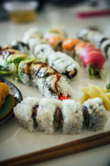Sushi Assortment with Miso Soup