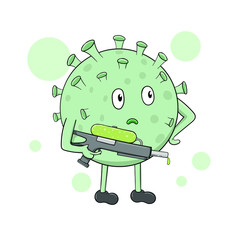 Coronavirus character
