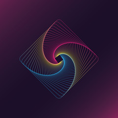 Sacred geometry line vector Design elements created using the Blend Tool. 