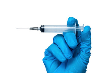 syringe, medicine, hand, injection, medical, isolated, vaccination, drug, health, hospital, white, vaccine, healthcare, care, injecting, shot, object, equipment, blood, laboratory, illness, cure, doct