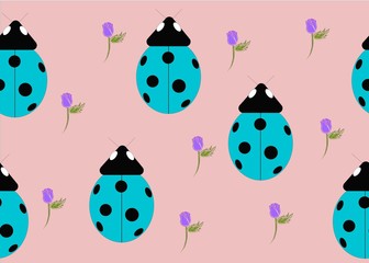 Seamless Pattern Floral Illustration