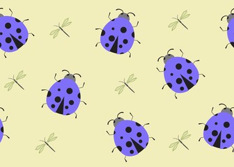 Seamless Pattern Floral Illustration