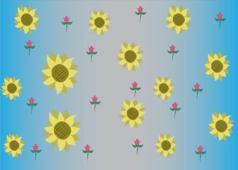 Seamless Pattern Floral Illustration