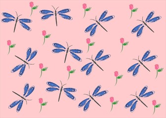 Seamless Pattern Floral Illustration