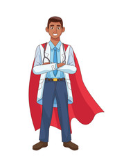 super doctor afro with hero cloak vs covid19