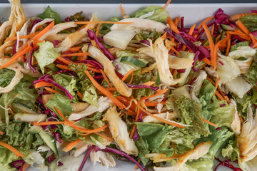 Healthy chicken salad stock photo