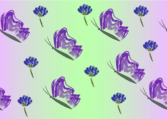 Seamless Pattern Floral Illustration