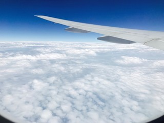 view from airplane window