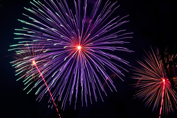 Seoul Korea Yeouido Han river park night global firework festival 