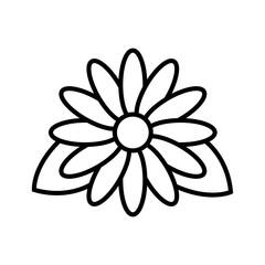 Flower icon vector