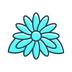 Flower icon vector
