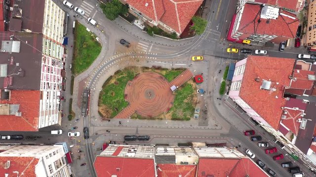 aerial view of istanbul kadikoy district during coronavirus period
