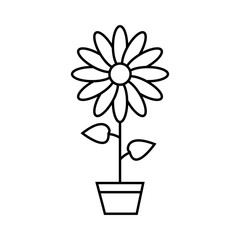 Flower icon vector