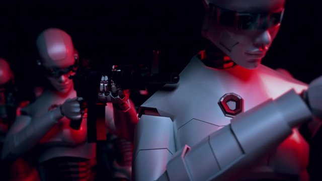 Digital Humanoid Androi Robot Army With Artificial Intelligence and Deep Learning 2