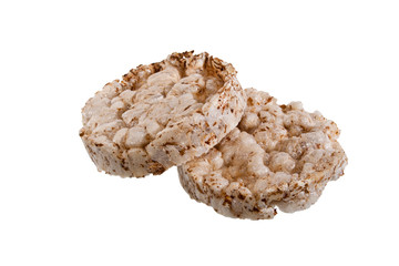 dry bread isolated on white background