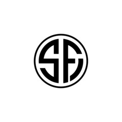 sf letter original monogram logo design